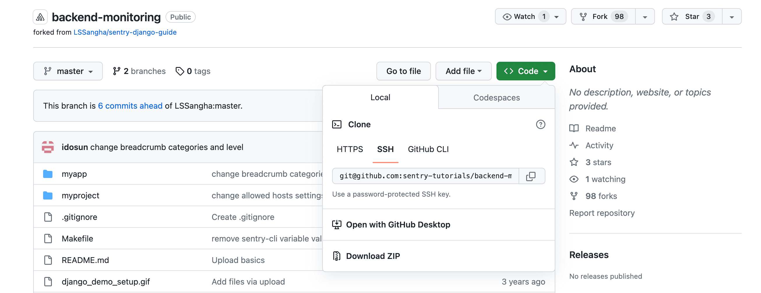 Clone Repository